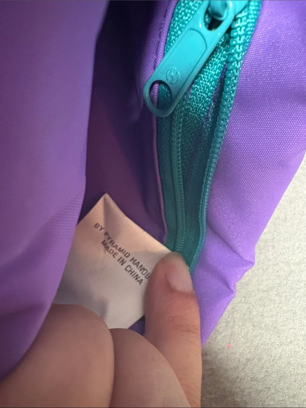 Disney Minnie Mouse Purple and Teal Kids Wristlet Purse